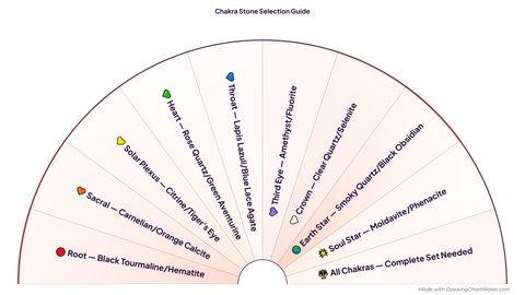 Chakra Stone Selection Pendulum Chart preview