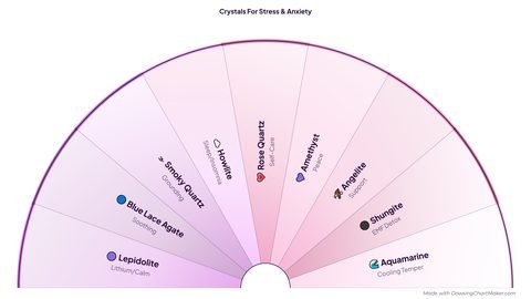 Crystals for Stress & Anxiety Pendulum Chart preview