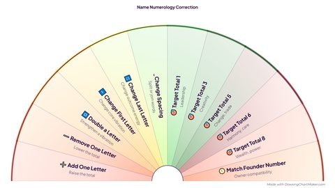 Name Numerology Correction Dowsing Chart preview