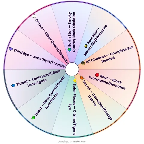 Chakra Stone Selection Pendulum Chart preview